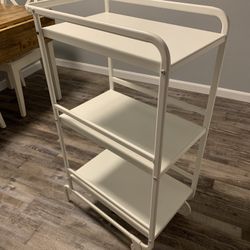 White Bar Cart