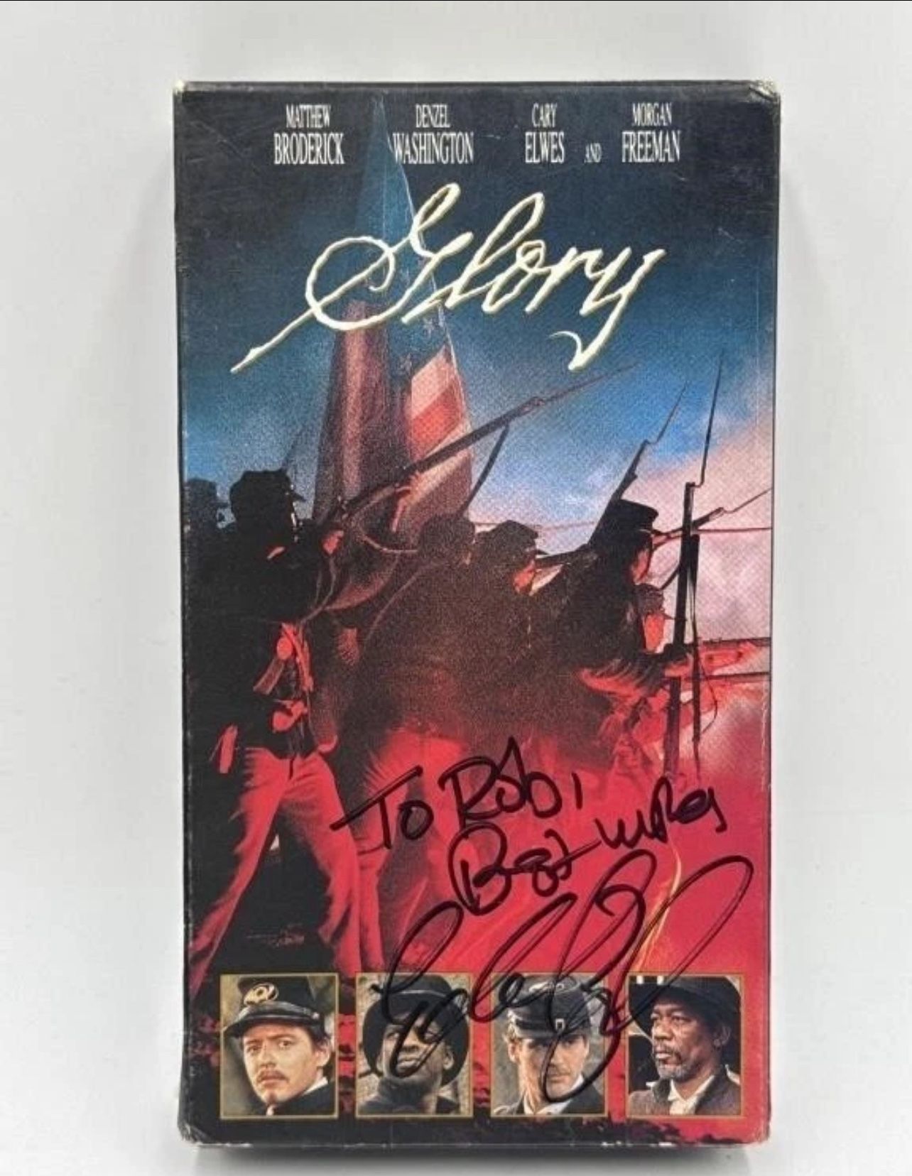 Director Edward Zwick Signed Glory VHS