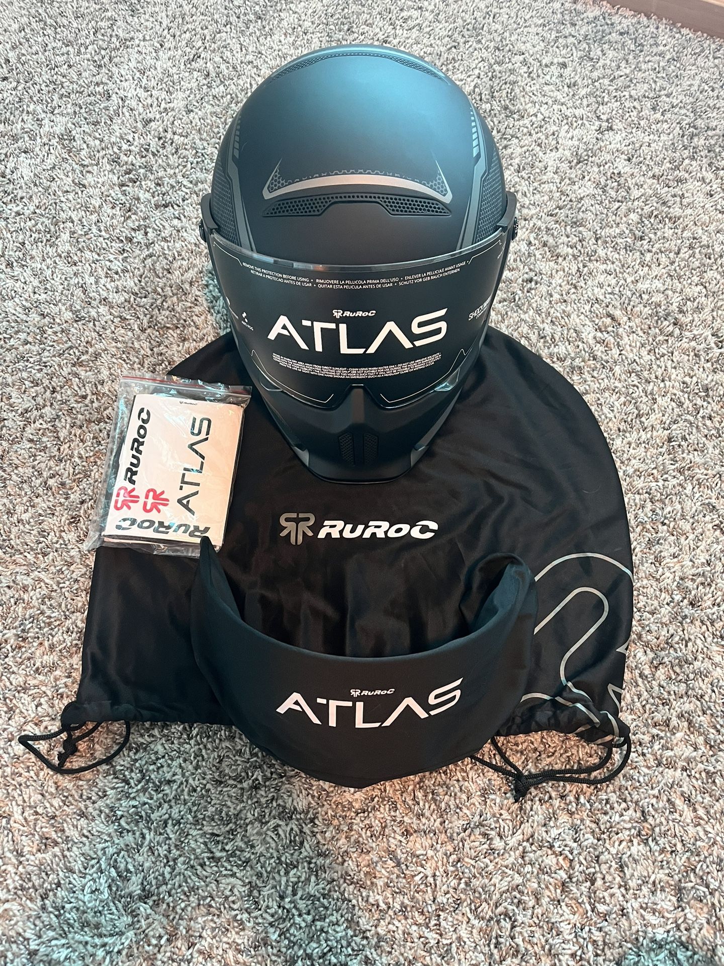 Motorcycle Helmet (NEW) Ruroc Atlas Sport