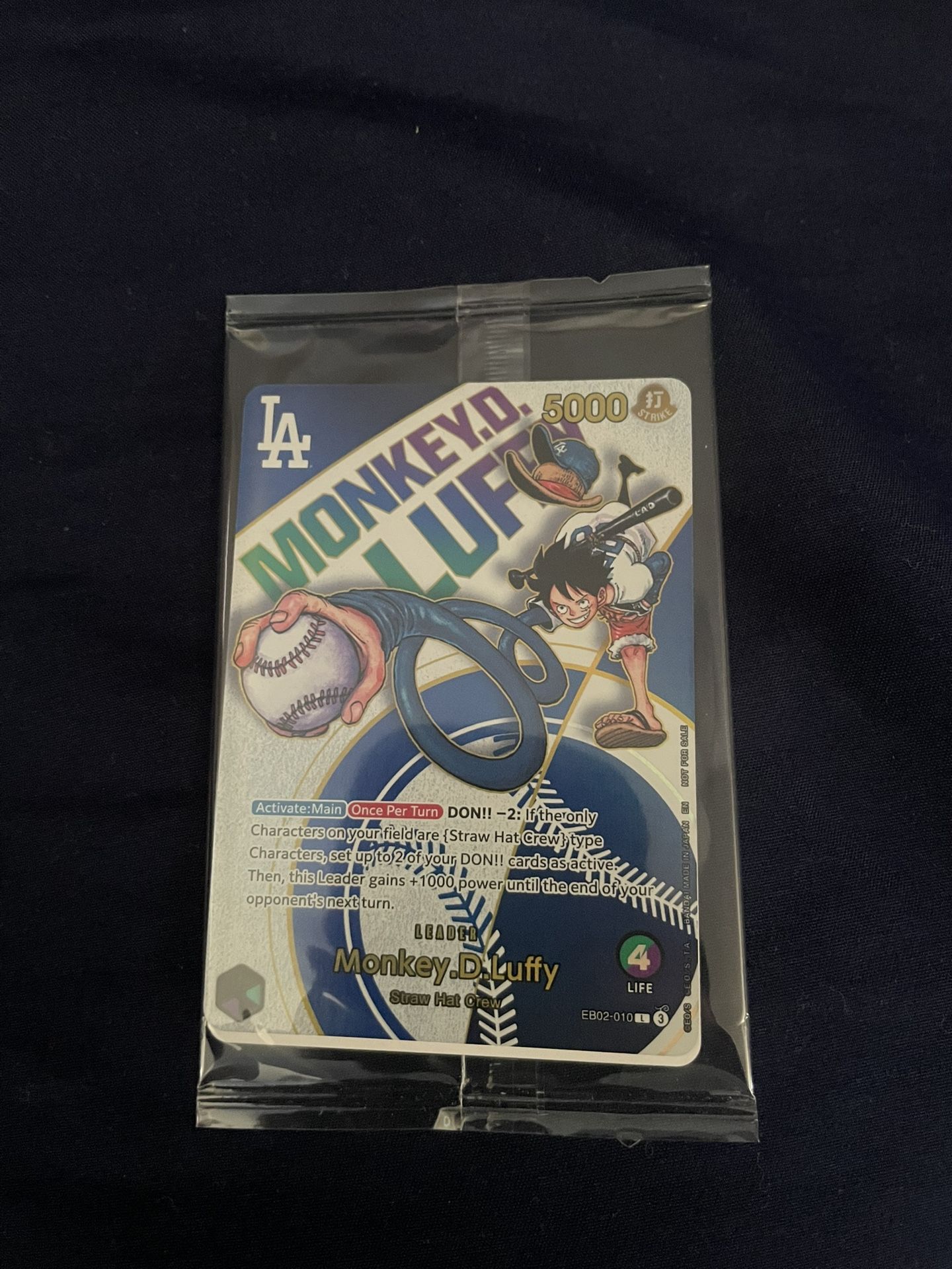 Dodgers One Piece Collab Limited Edition Card