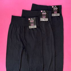 High-waisted Fleece-lined Leggings Bundle of 3