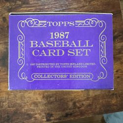 1987 Topps Collectors Edition (Tiffany Set) Unopened