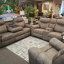New Reclining Sofa Microfiber 