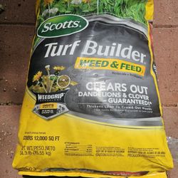 Turf Builder Weed & Feed.cover 12000 SQ FT. 34.3 Ib(15.55)
