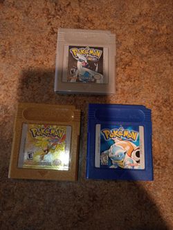 Game boy Pokemon games 165 for all three authentic all work pick up in Glendale