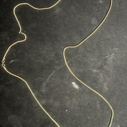 10k *Broken*Franco Chain 26 Inches 