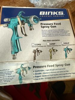 Binks pressure feed spray gun