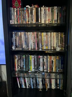 Tons of DVDs and blue Rays