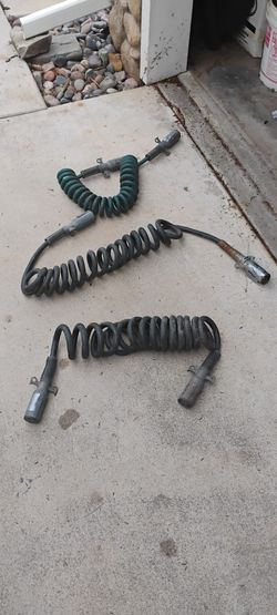 (3) TRUCK 7 WAY TRAILER ELECTRICAL CORDS