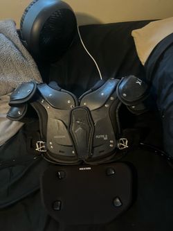 Black xenith medium football pads