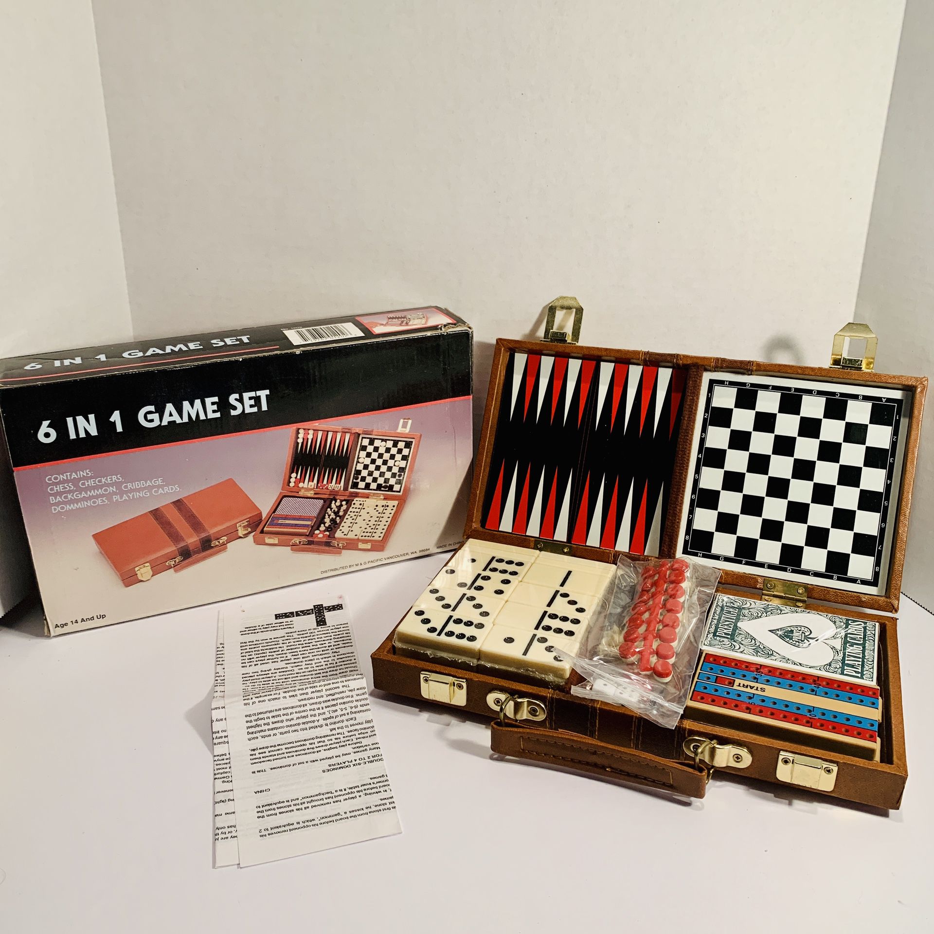 Travel Board Games 6-in-1 Set
