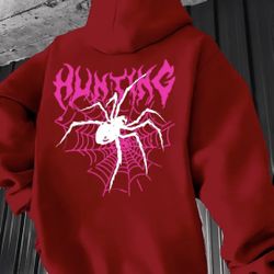 Sweater with “Pink Net Spider”