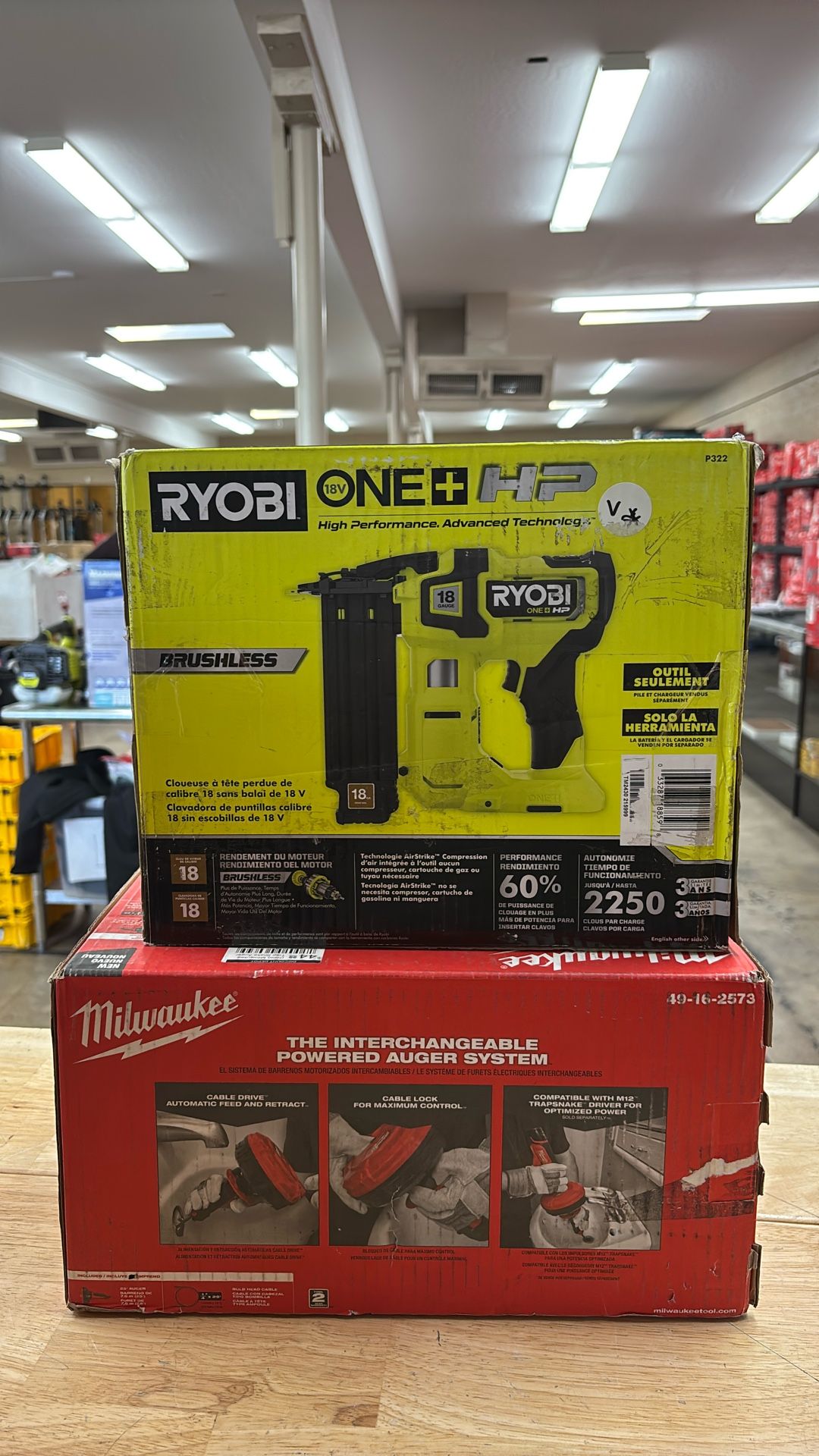 Ryobi ONE+ HP 18V 18-Gauge Brushless Cordless AirStrike Brad Nailer (Tool Only)
