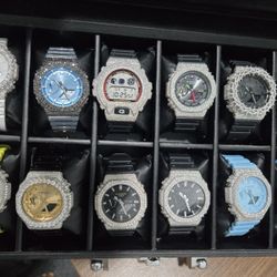 VVS1 Moissanite Iced-Out Watch: G-Shock  Timepiece