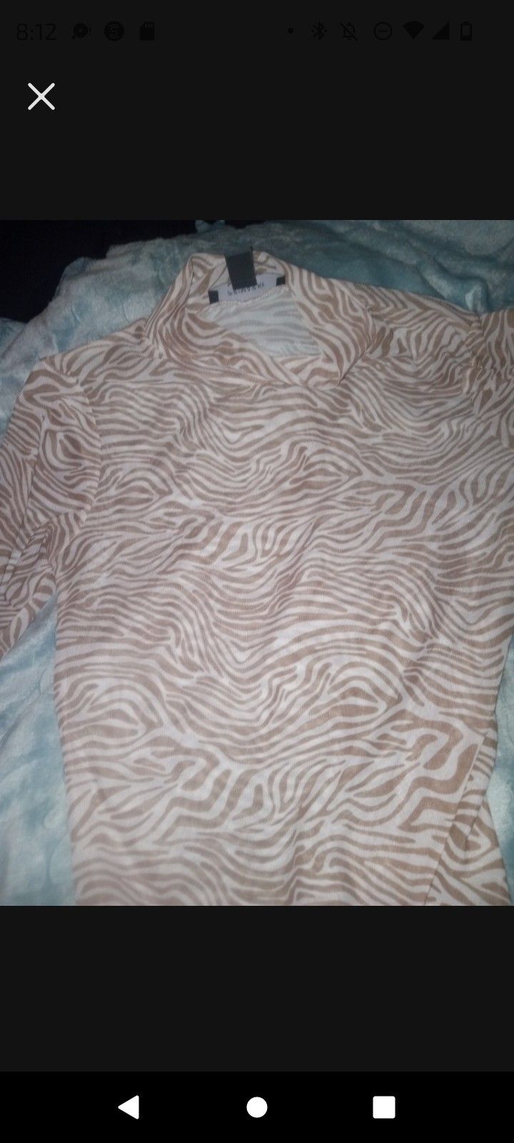 Tan N White Swirl Nylon Bodysuit