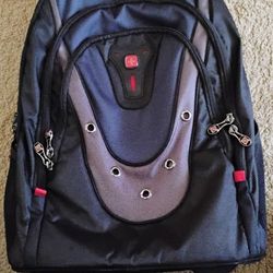 Wenger Ibex Pro Laptop Backpack, Medium, Blue/Black  With Wheels 