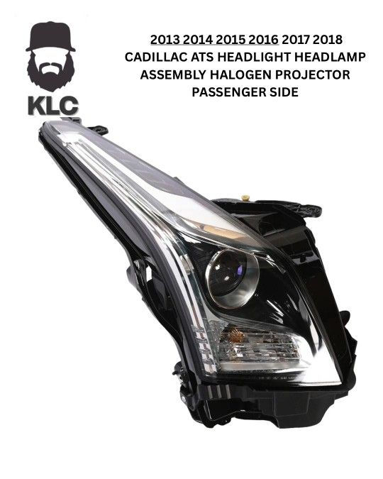2013 2014 2015 2016 2017 2018 CADILLAC ATS HEADLIGHT HEADLAMP ASSEMBLY HALOGEN PROJECTOR PASSENGER SIDE