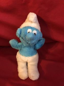Vintage Smurf plush plushie doll 💙 6.5” tall. The Smurfs SMURFS vintage toy sale! Rare doll. Also free surprise gift included with this doll! 💙🦋😍
