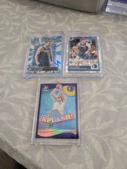 Luka Doncic silver prizm basketball card lot/prices Vary,taking Offers for whole lot
