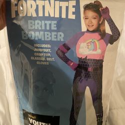Girls Fortnite Dress Up Costume Size M