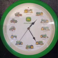 John Deere Tractor 13" Wall Clock