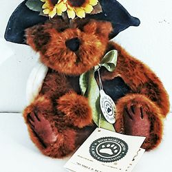 Vintage BOYDS BEAR plush Teddy Bear BUMBLE B. BUZZDFF 8" L x 4.5" W ca. 1999 PL