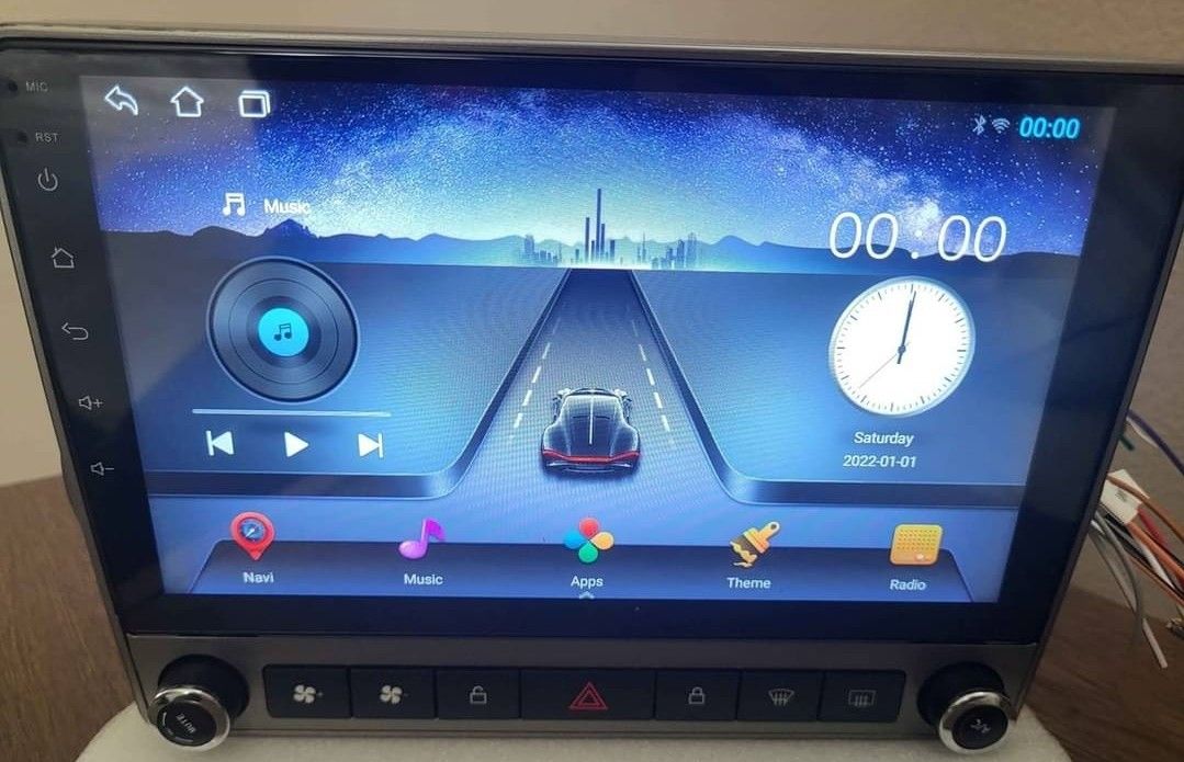 Car Stereo Radio, 9'' HD Touch Screen Compatible with CarPlay Android Auto, AHD Backup Camera, GPS, WiFi, DSP