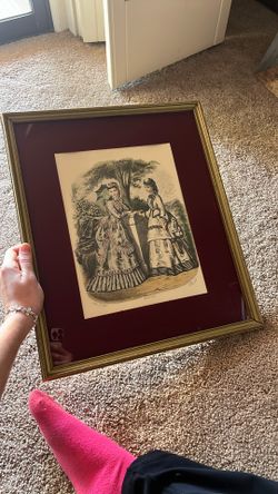 Vintage French Fashion Plate