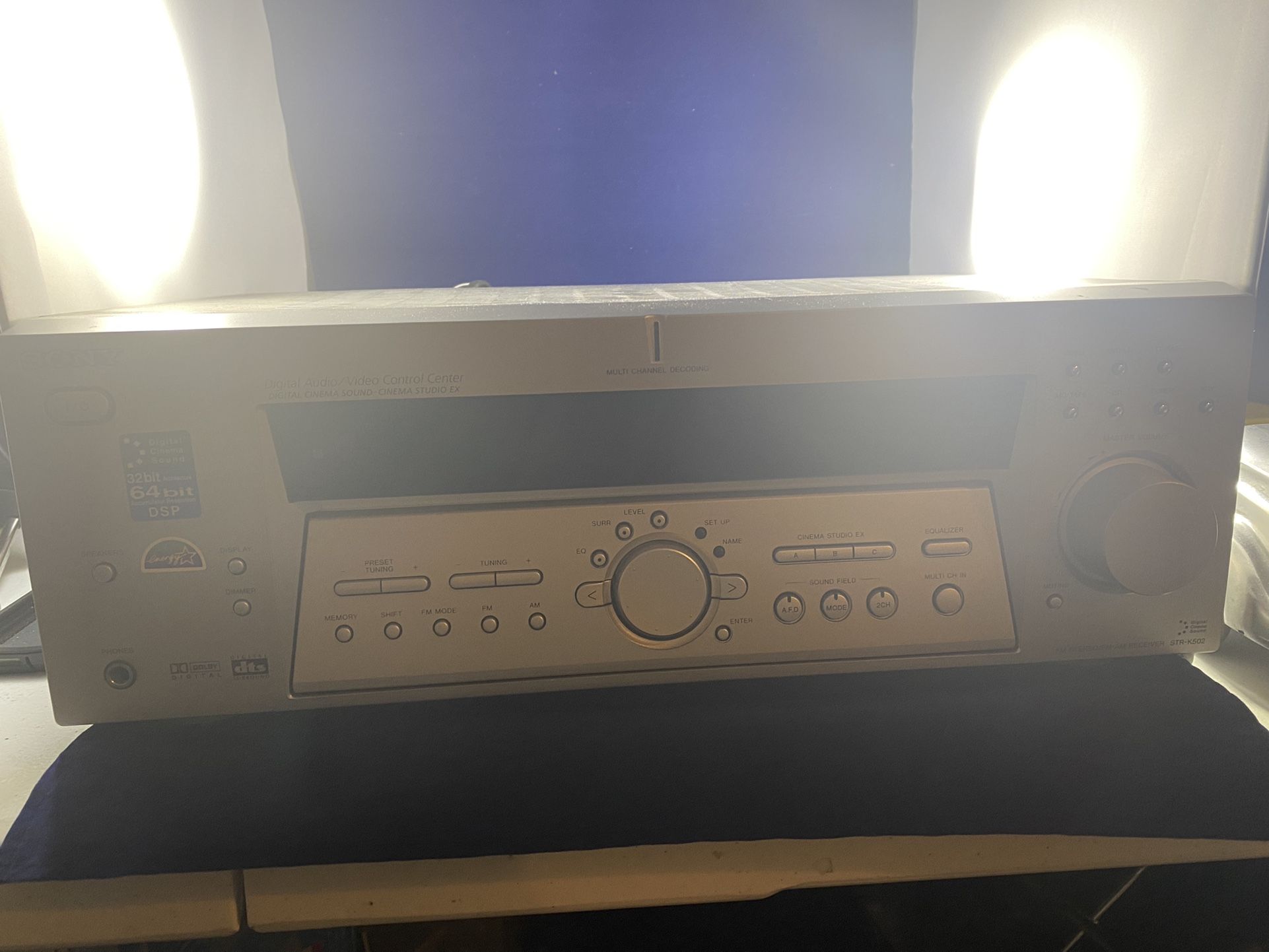 Silver Sony Amplifier