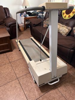 Treadmill with Handrails and Safety Cord