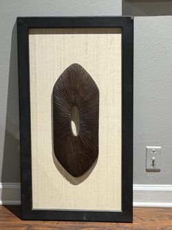 Black Wood Decorative Wall Art/Picture Frame with Linen Mat