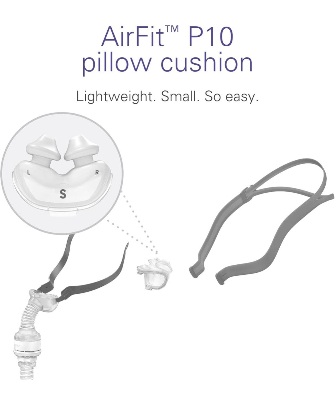 5 ResMed P10 Cushions SMALL
