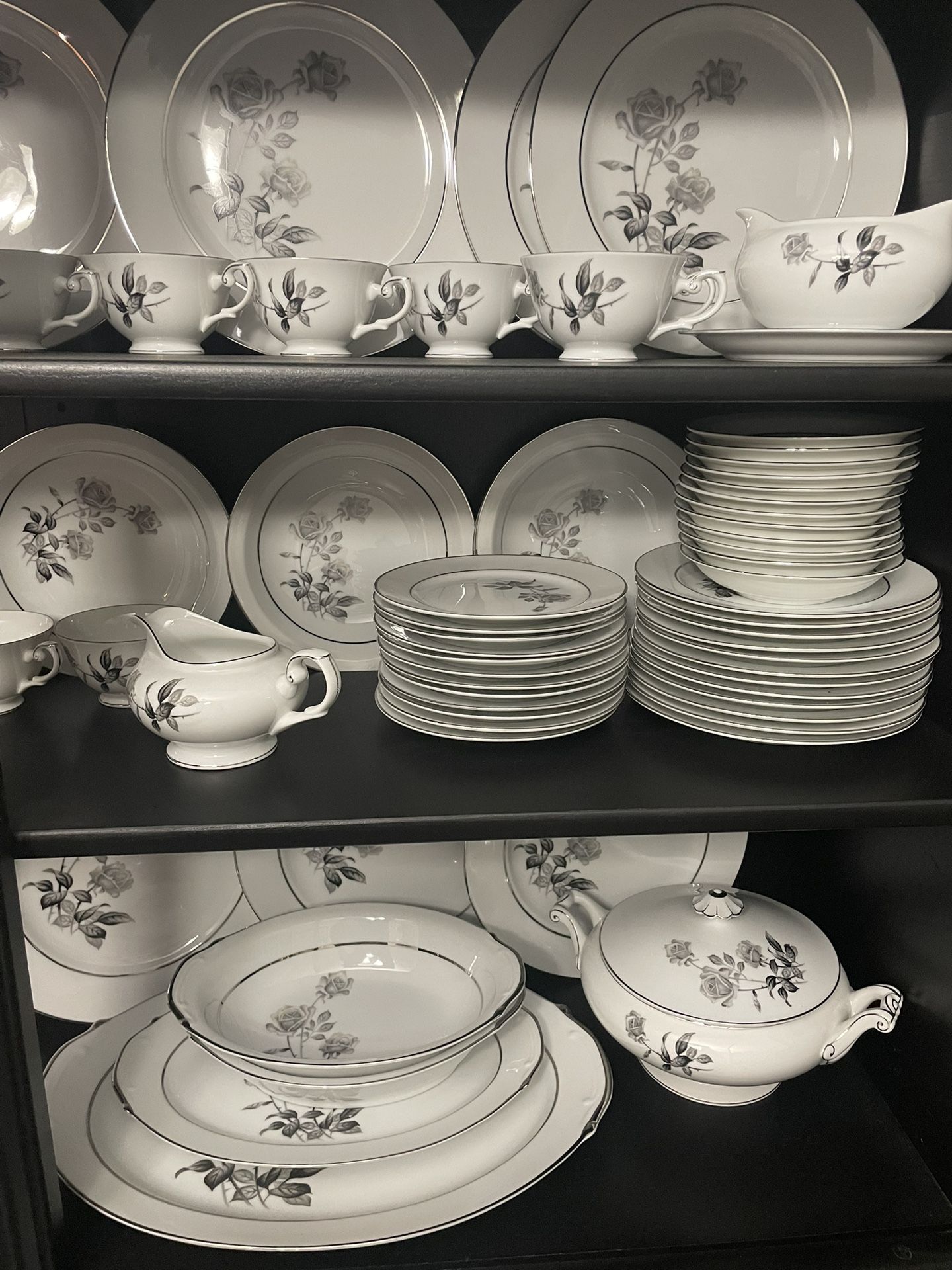 Vintage Nocturne By Yamaka Black Rose Made In Japan