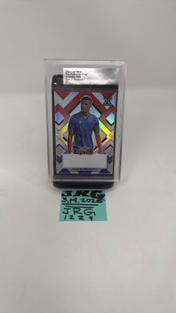 1/1 Ilyas El  Moussaoui  2022 Leaf Metal Pre-Production Proof rookie card holo RWB in sealed 
