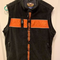 Harley Davidson Sleeveless Fleece Vest Small