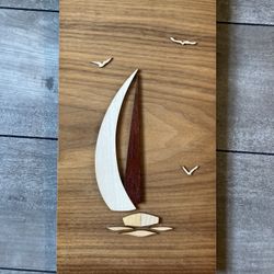 Wall Art - Wooden Sail Boat