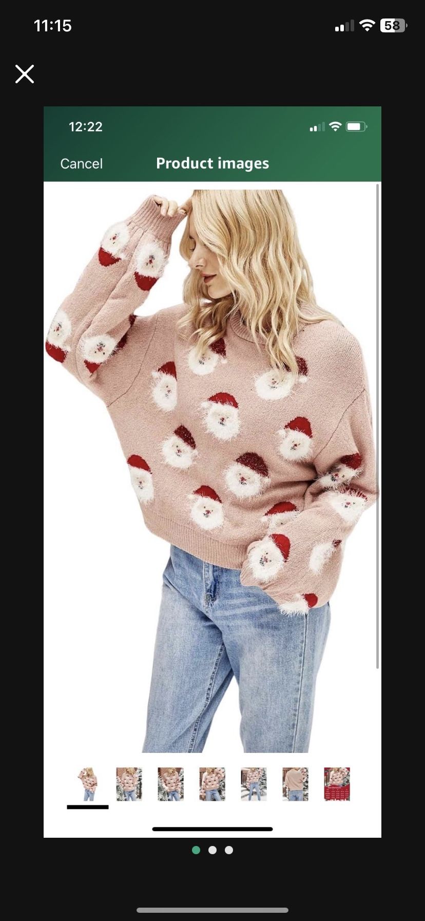 Women Santa Sweater Ugly Christmas Sweater Funny Xmas Holiday Party Knitted Cozy Pullover Sweatshirts Tops