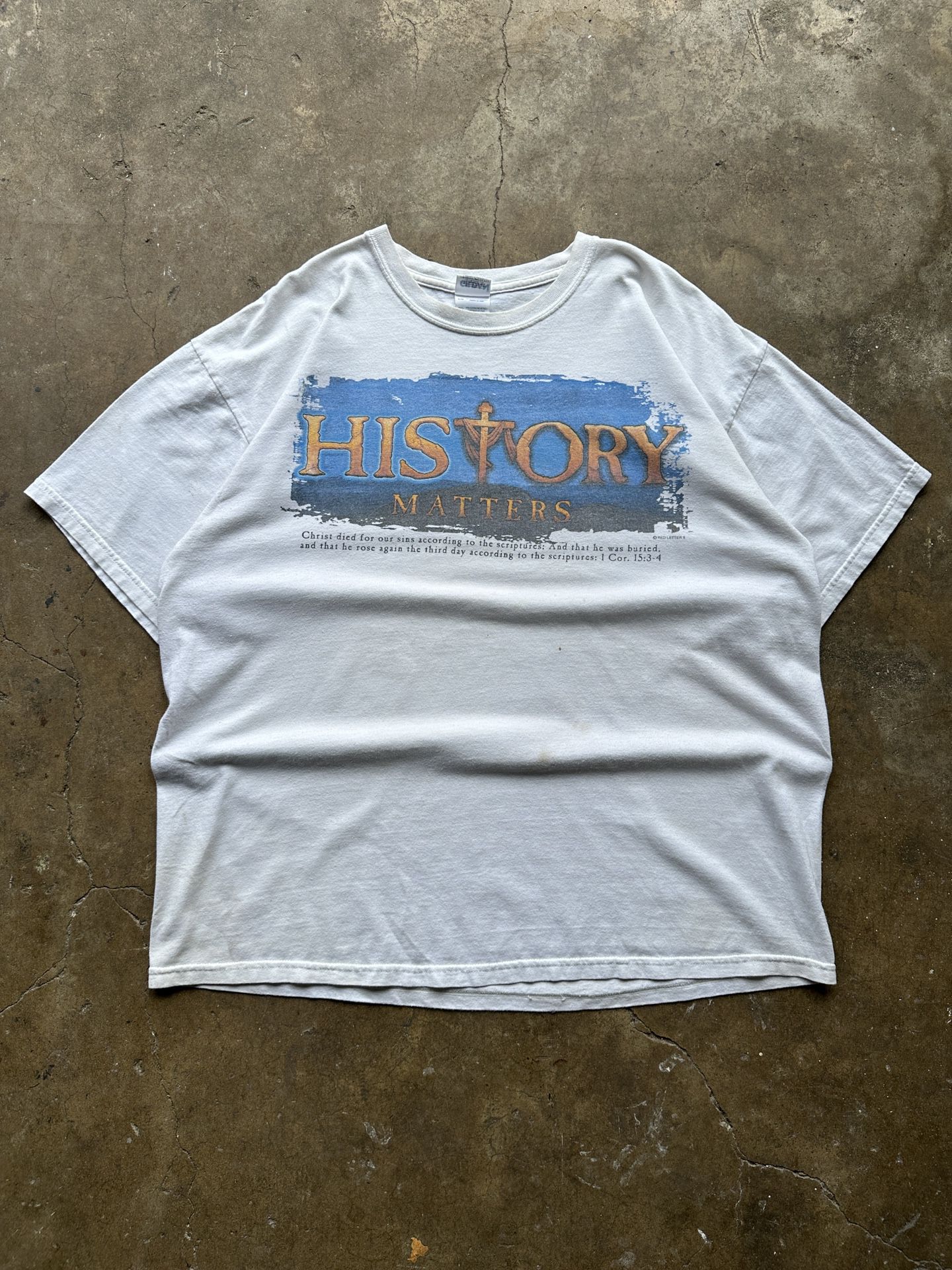 (XL) Vintage 90s History Matters Jesus Christ Religious Tshirt