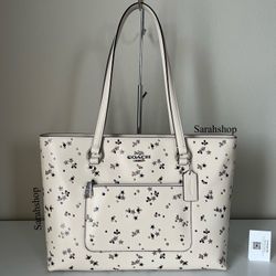 Coach Station Tote With Star Printed 