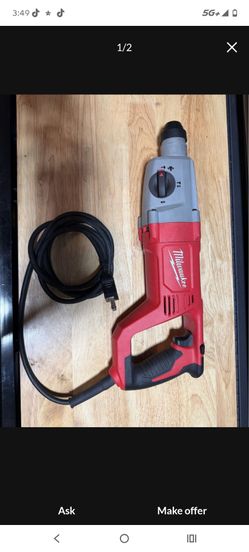 Milwaukee roto hammer corded drill.