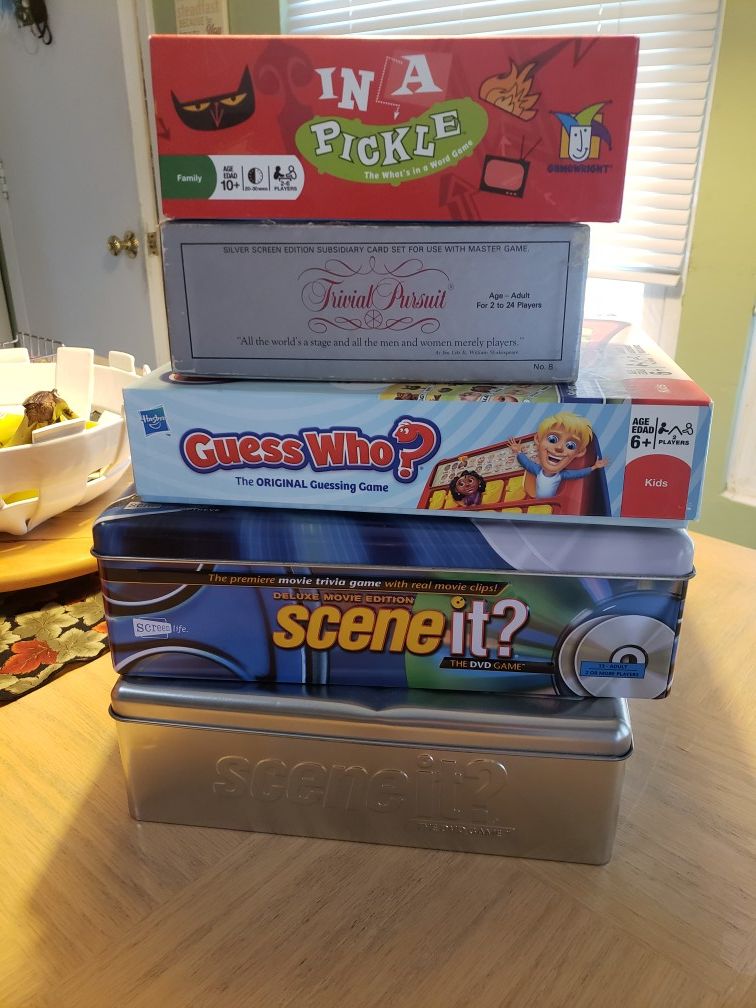 Board games $3 ea