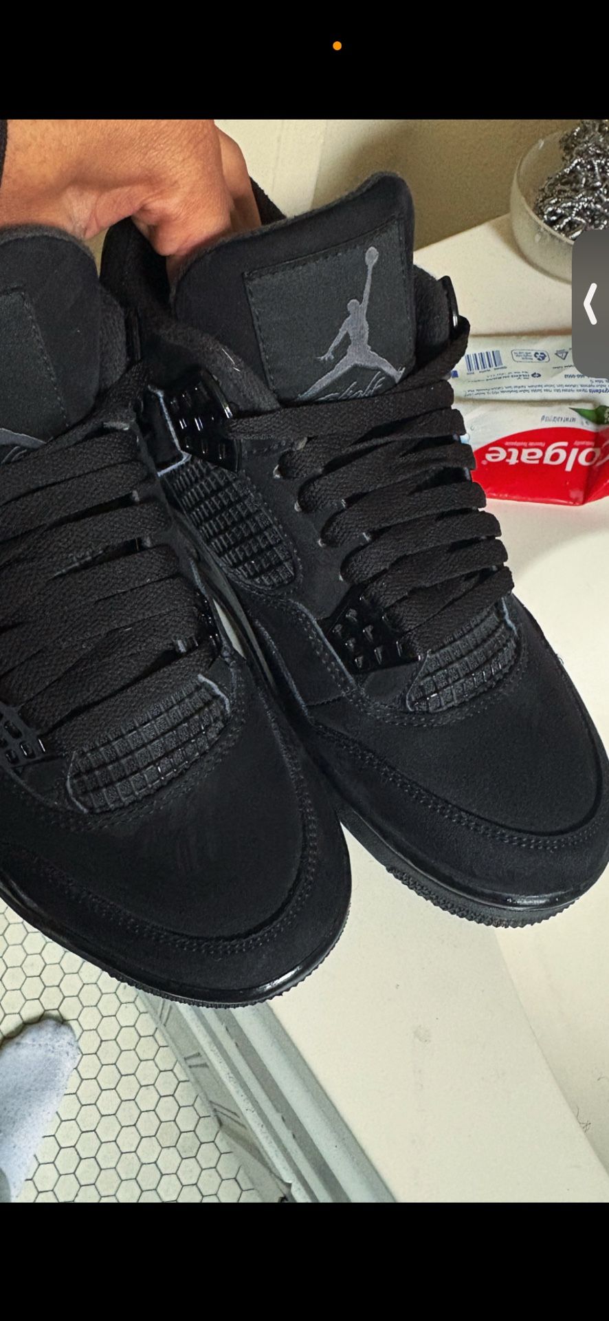 Black Cats Jordan 4s