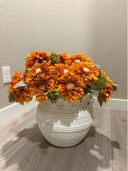 Fake Sunflowers Artificial Flowers Stem Indoor Fake Flowers in Vase