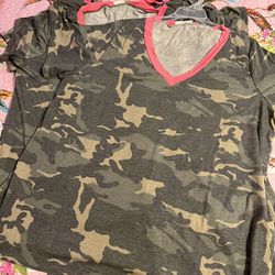 Women’s Boutique CAMO Tops (various sizes available)