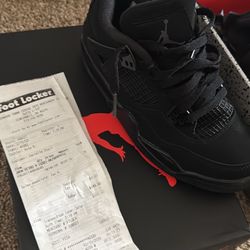 Jordan 4s “Black Cat” Size 4.5 GS