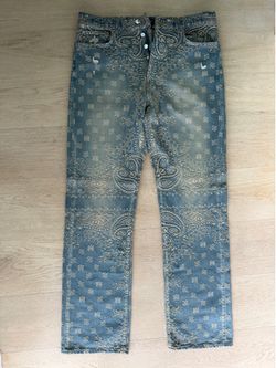 Amiri Distressed Bandana Jeans