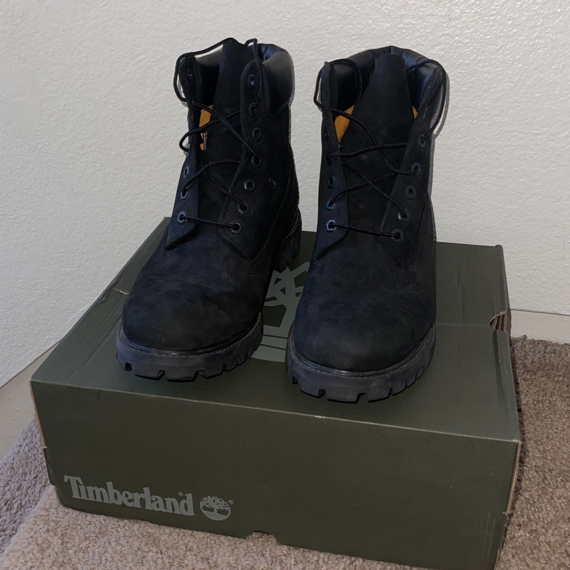 Black Timberland boots