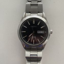 SEIKO Silver Stainless Steel Watch