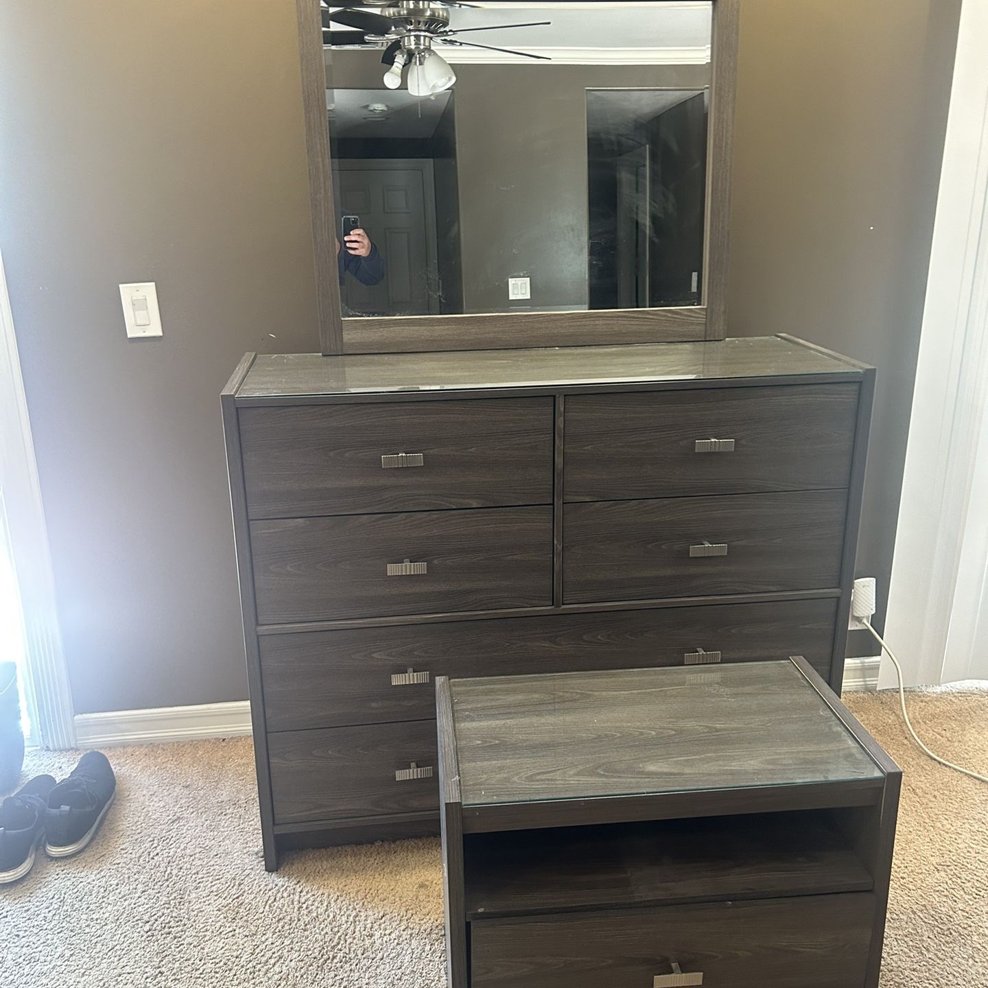 Nightstand And Dresser Set 