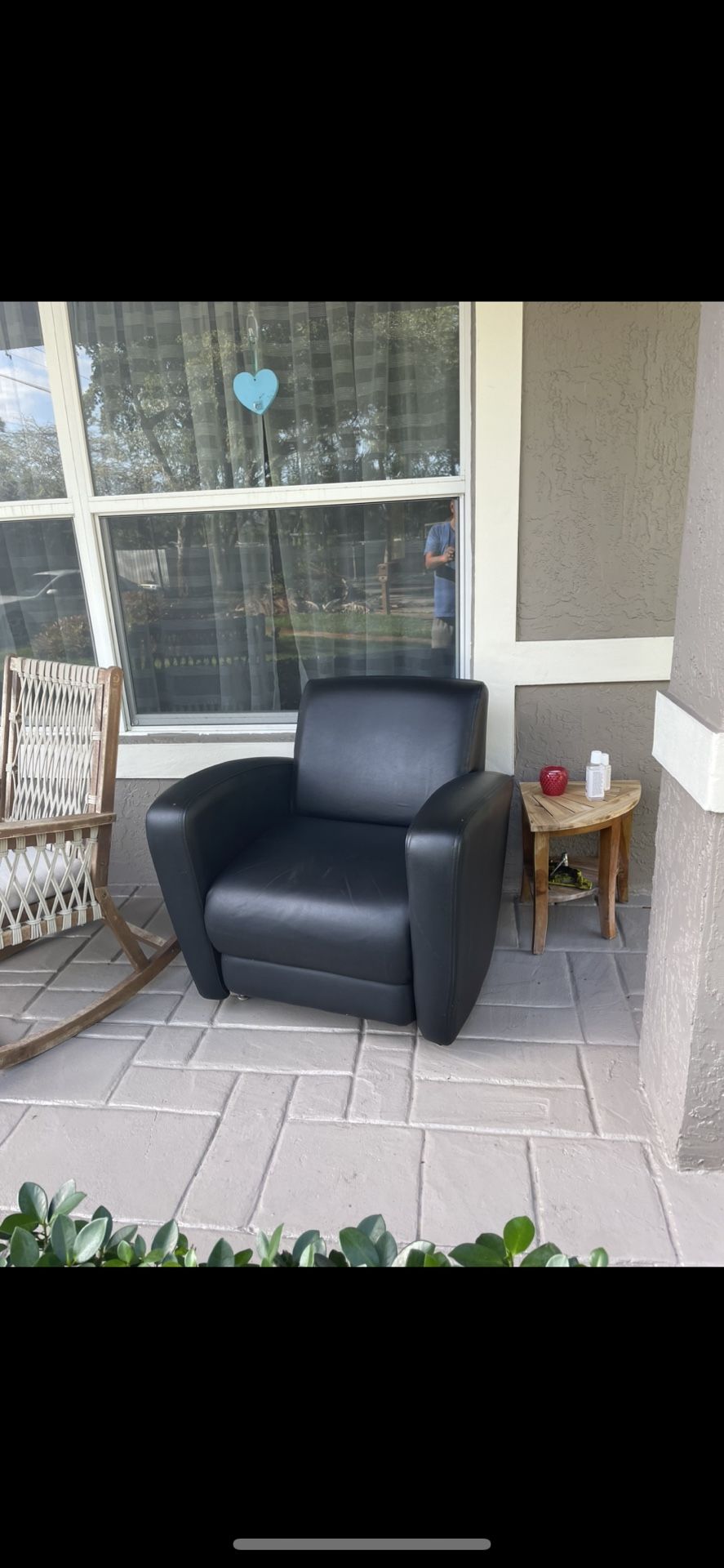 Leather Theatre Style Chair